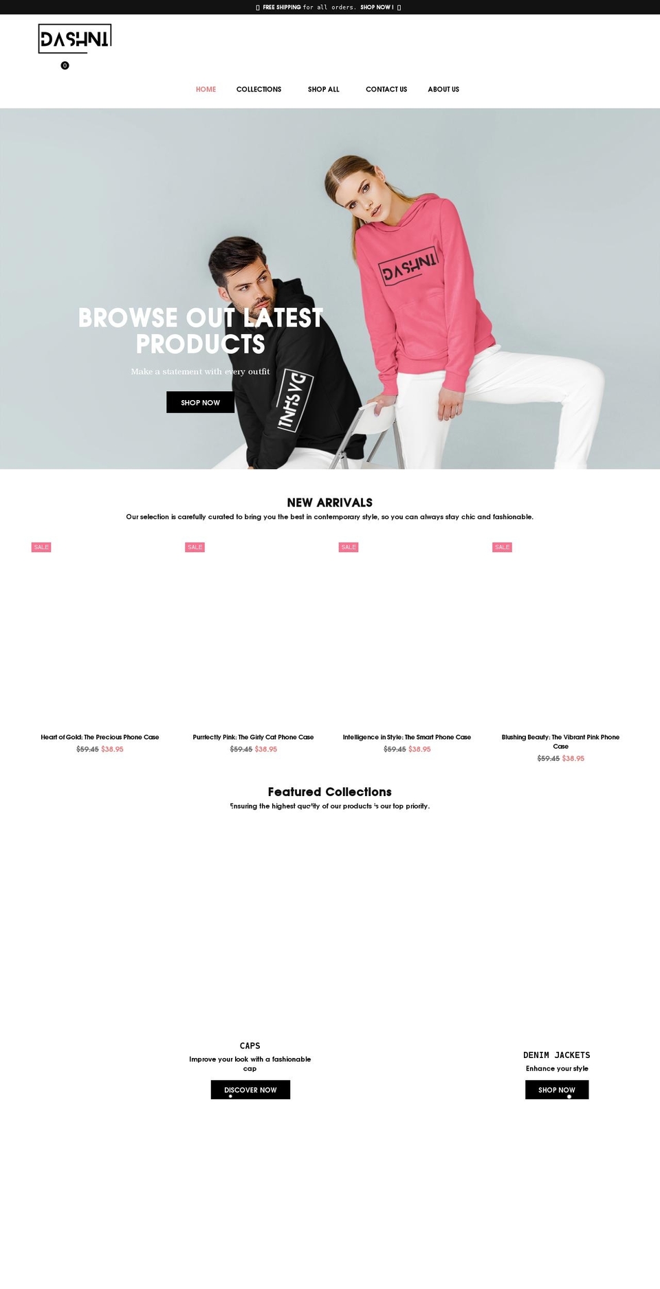 Block Shop Shopify theme site example dashni.com