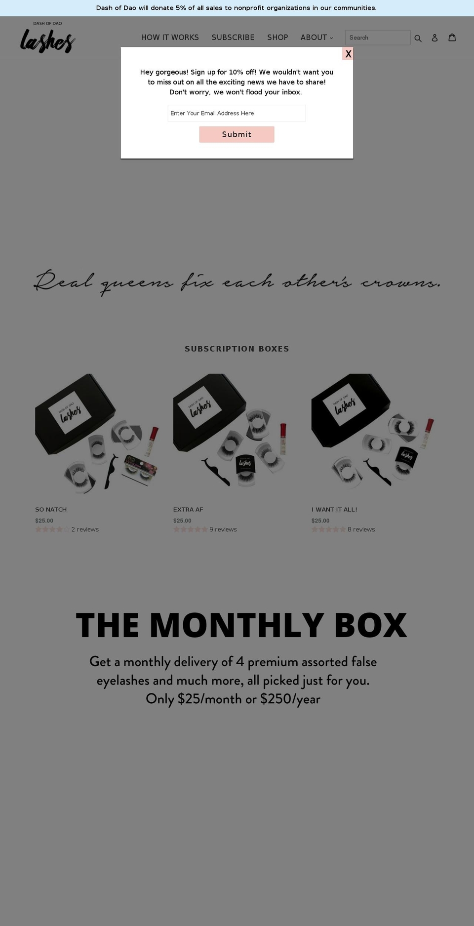 dashofdao.com shopify website screenshot