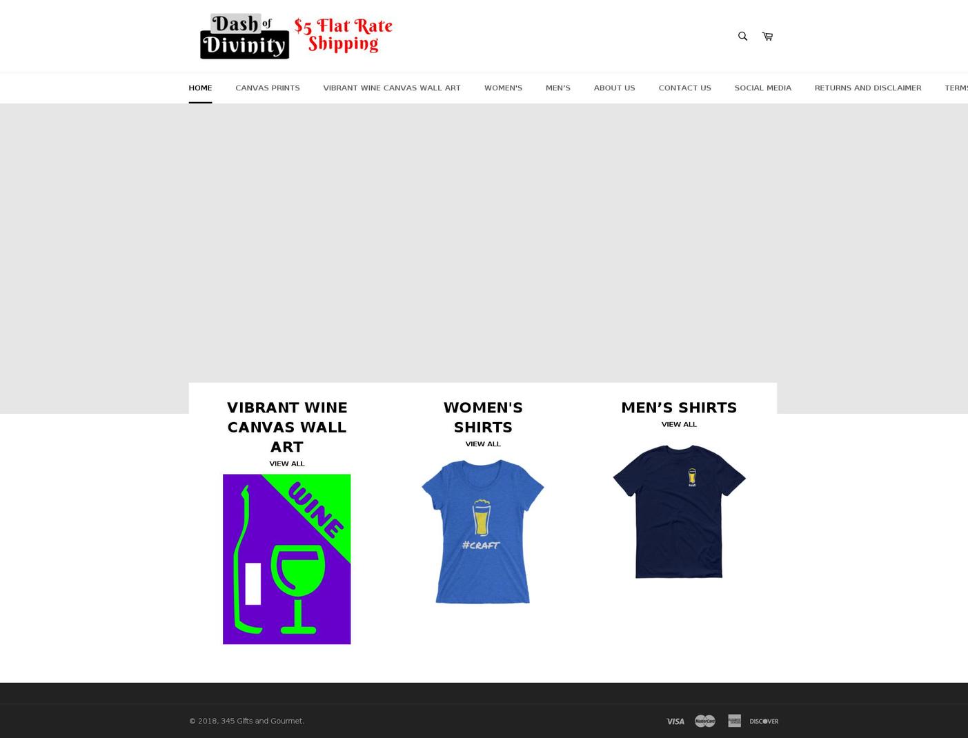 dashofdivinity.com — Shopify storefront screenshot