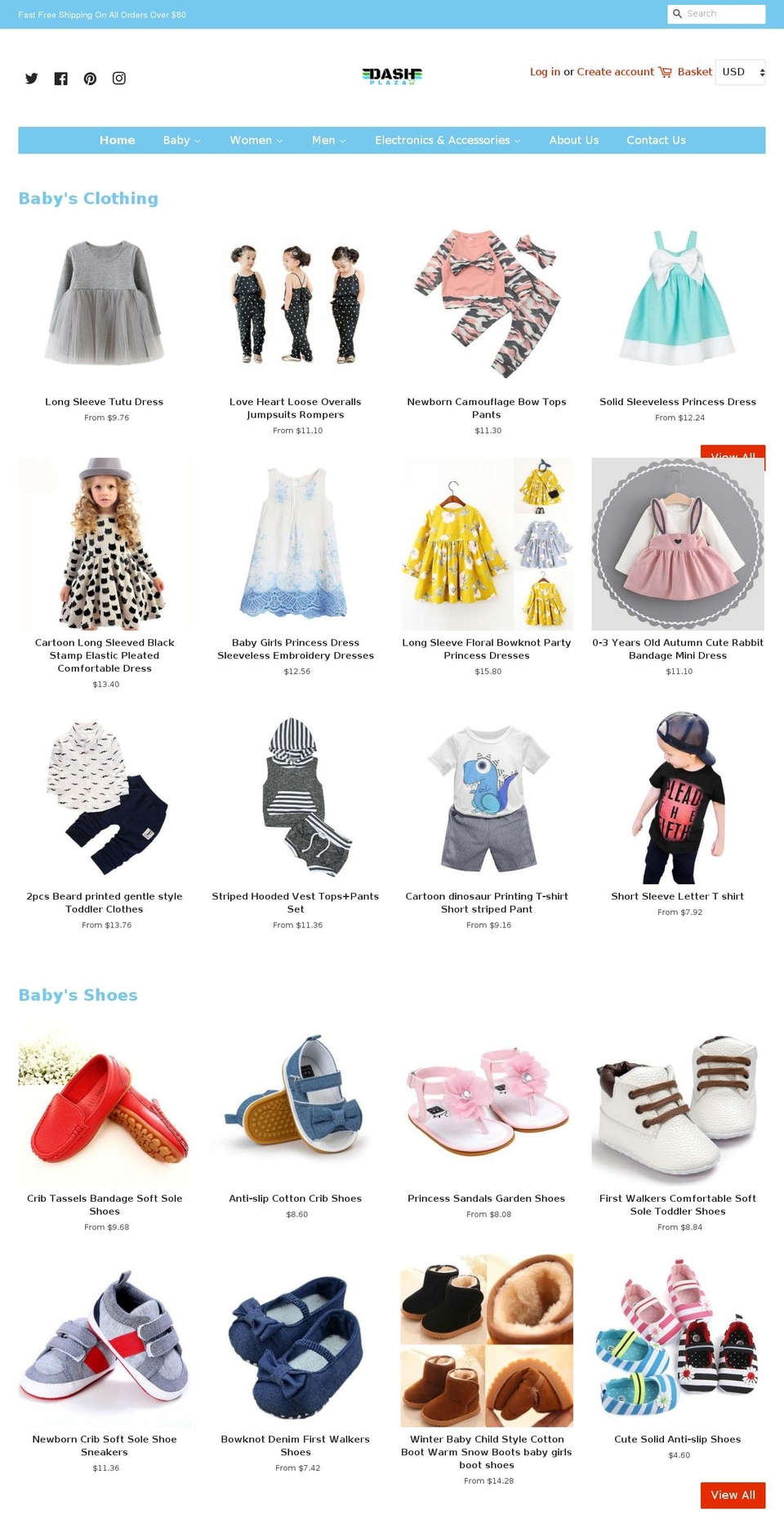 dashplaza.com — Shopify storefront screenshot