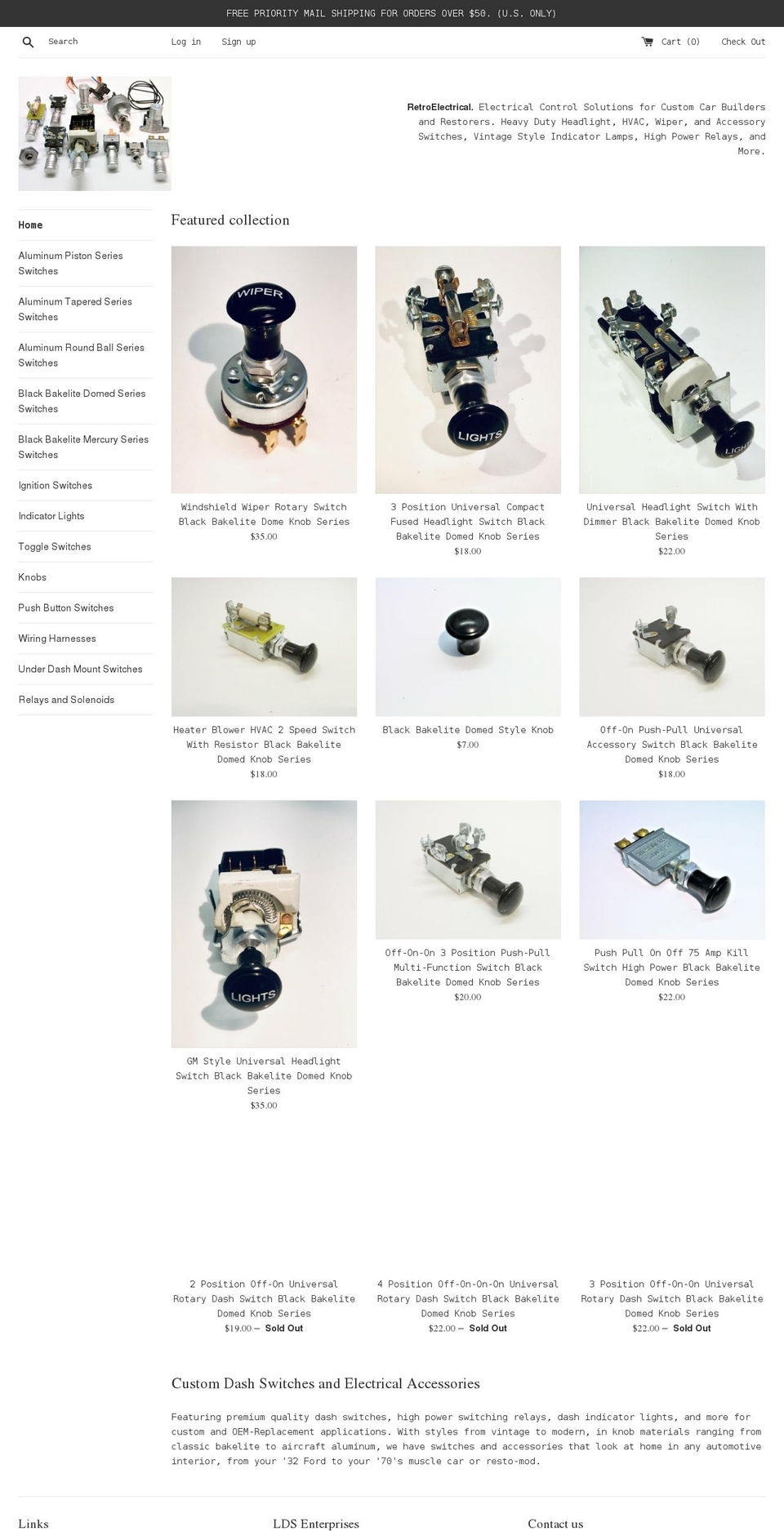 dashswitches.com shopify website screenshot