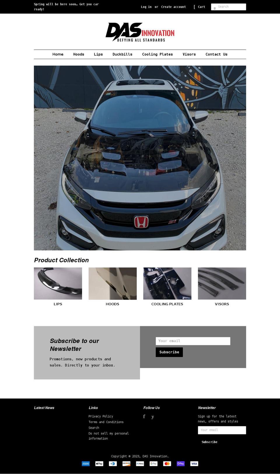 dasinnovation.com shopify website screenshot