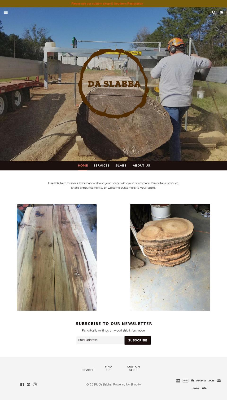 daslabba.com shopify website screenshot