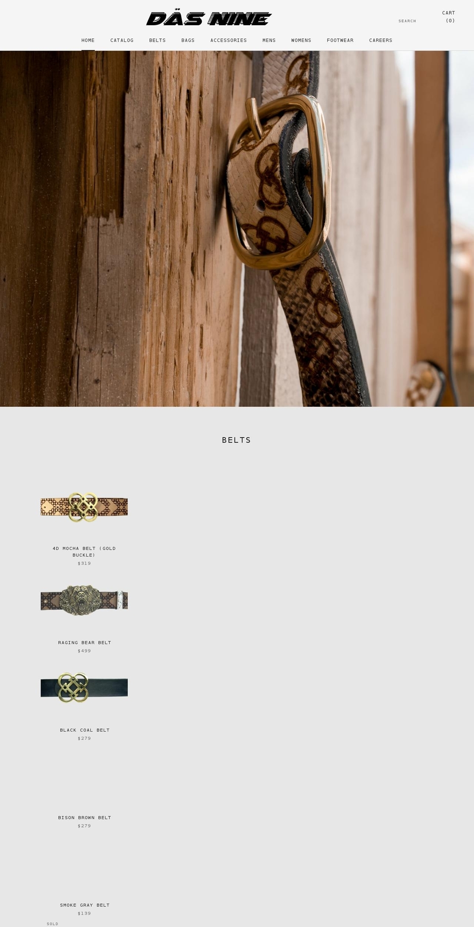 dasnine.com shopify website screenshot