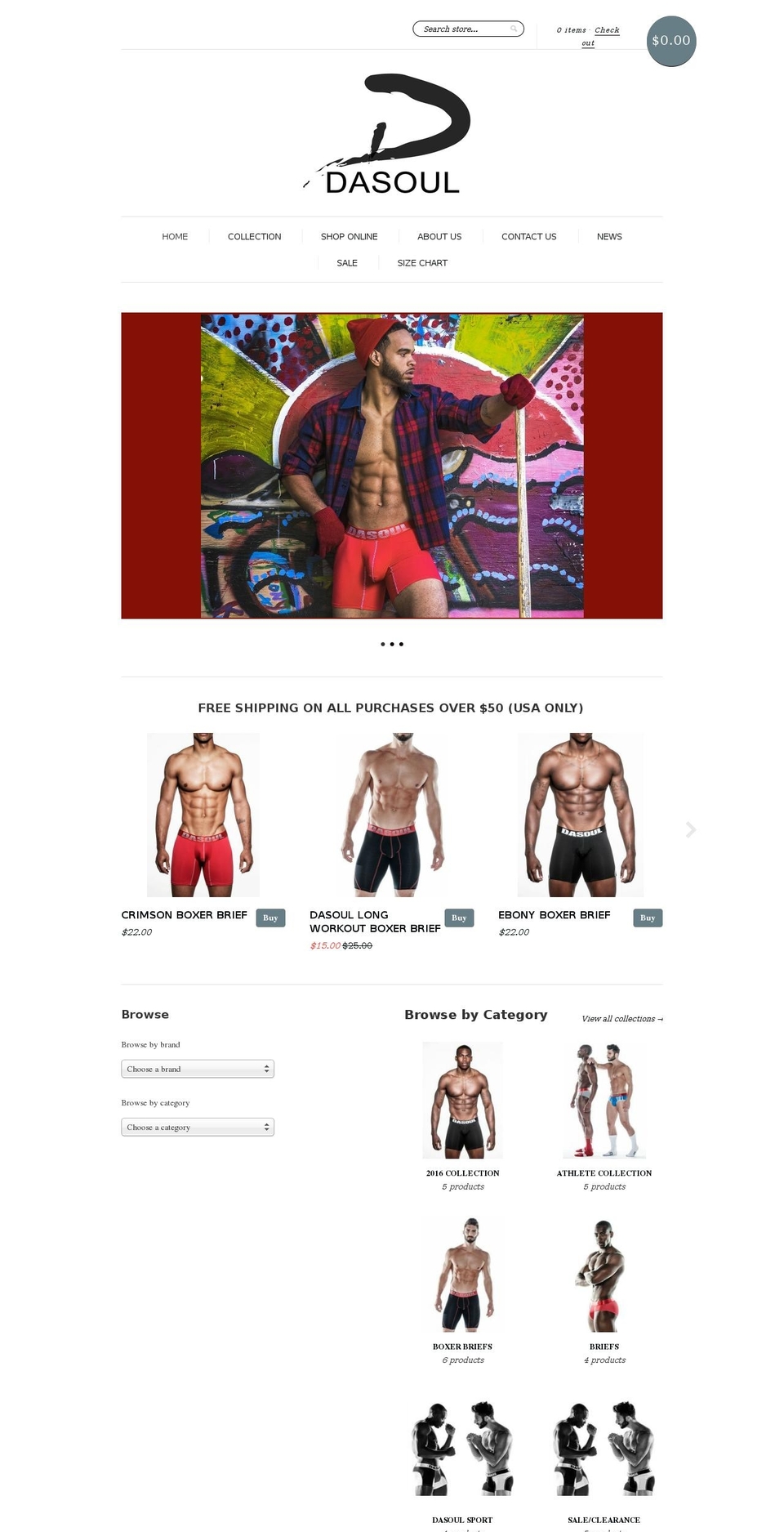 dasoulinc.com shopify website screenshot