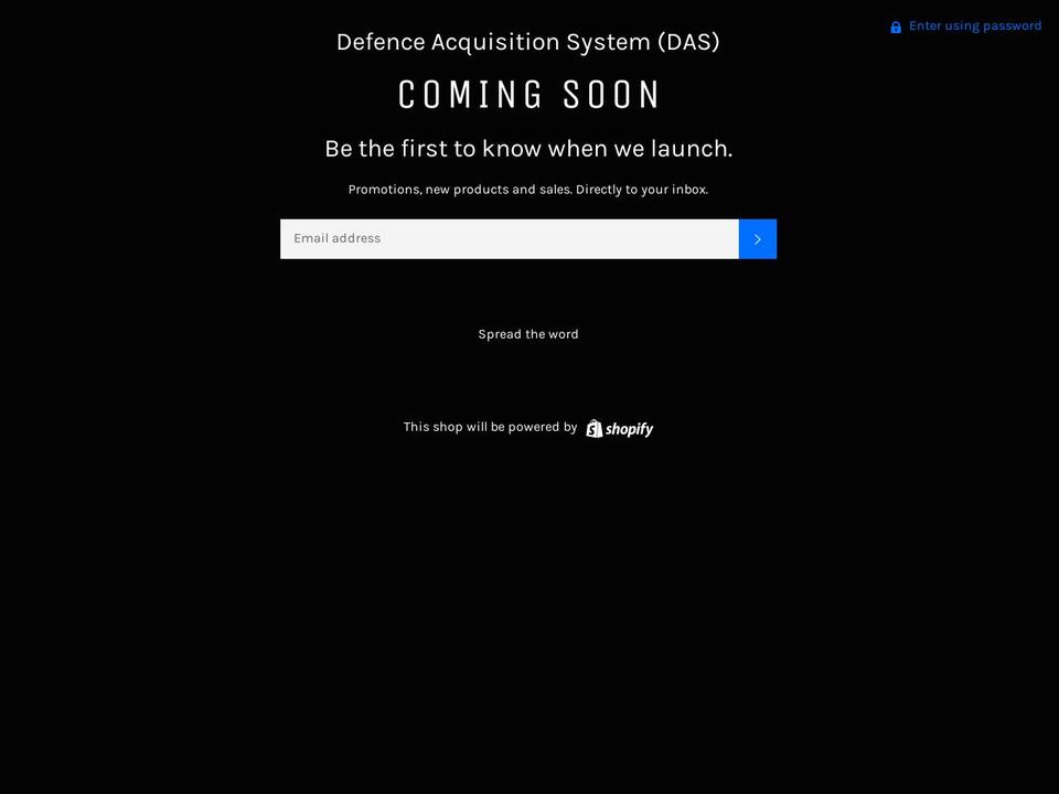 dassecure.com — Shopify storefront screenshot