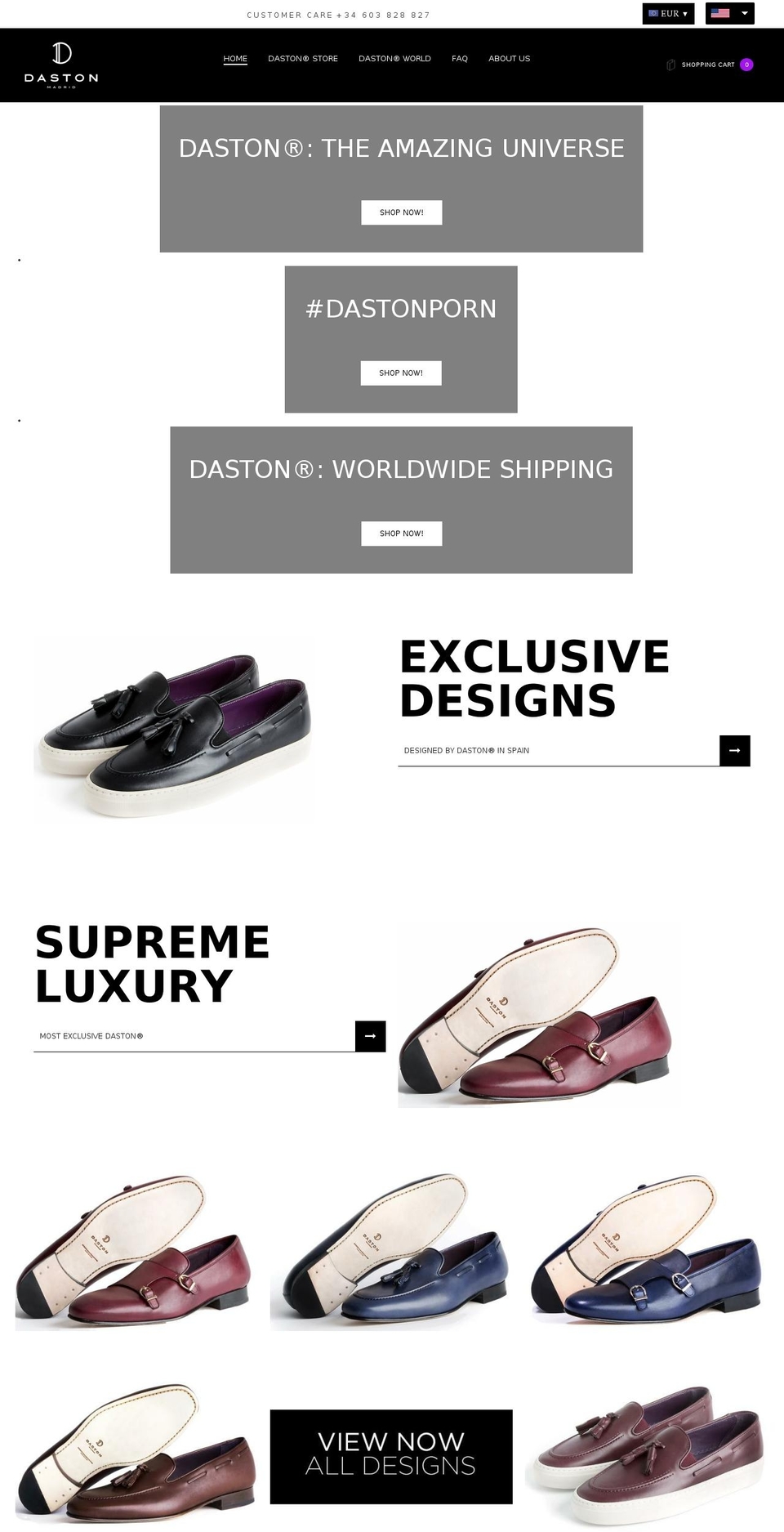 dastonmadrid.com shopify website screenshot