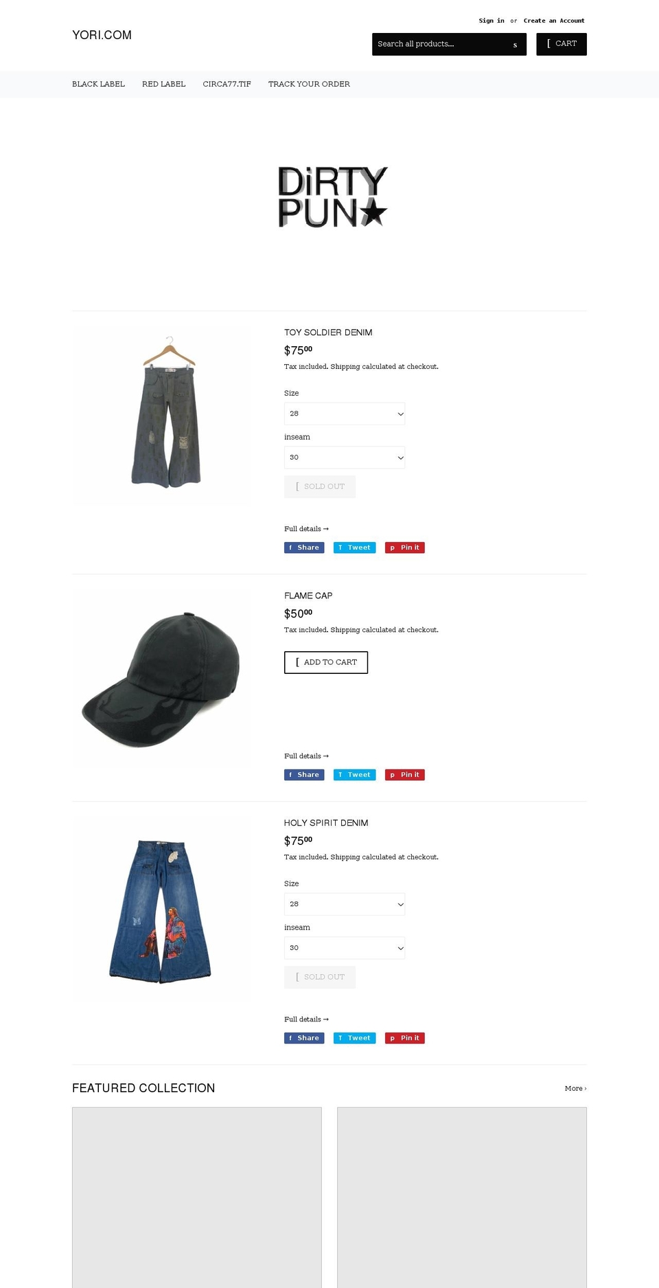 dasyori.com shopify website screenshot