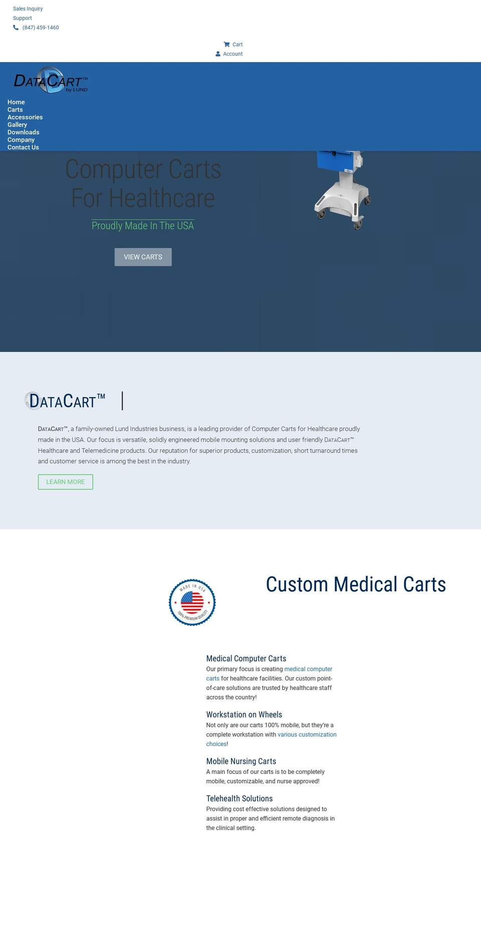 data-carts.com — Shopify storefront screenshot