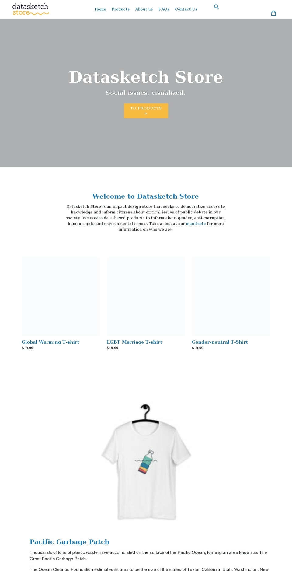 datasketch.store shopify website screenshot