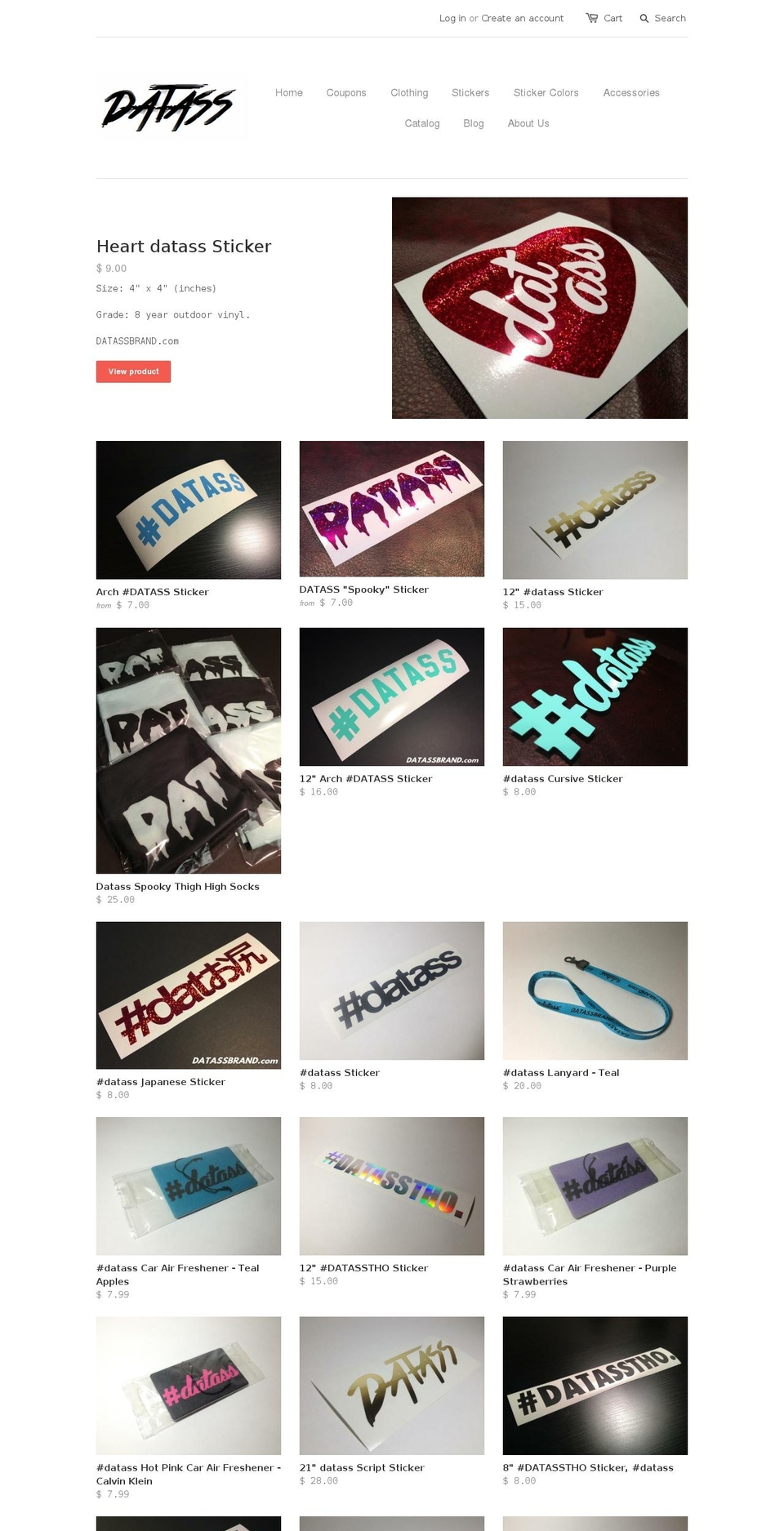 datassbrand.com shopify website screenshot