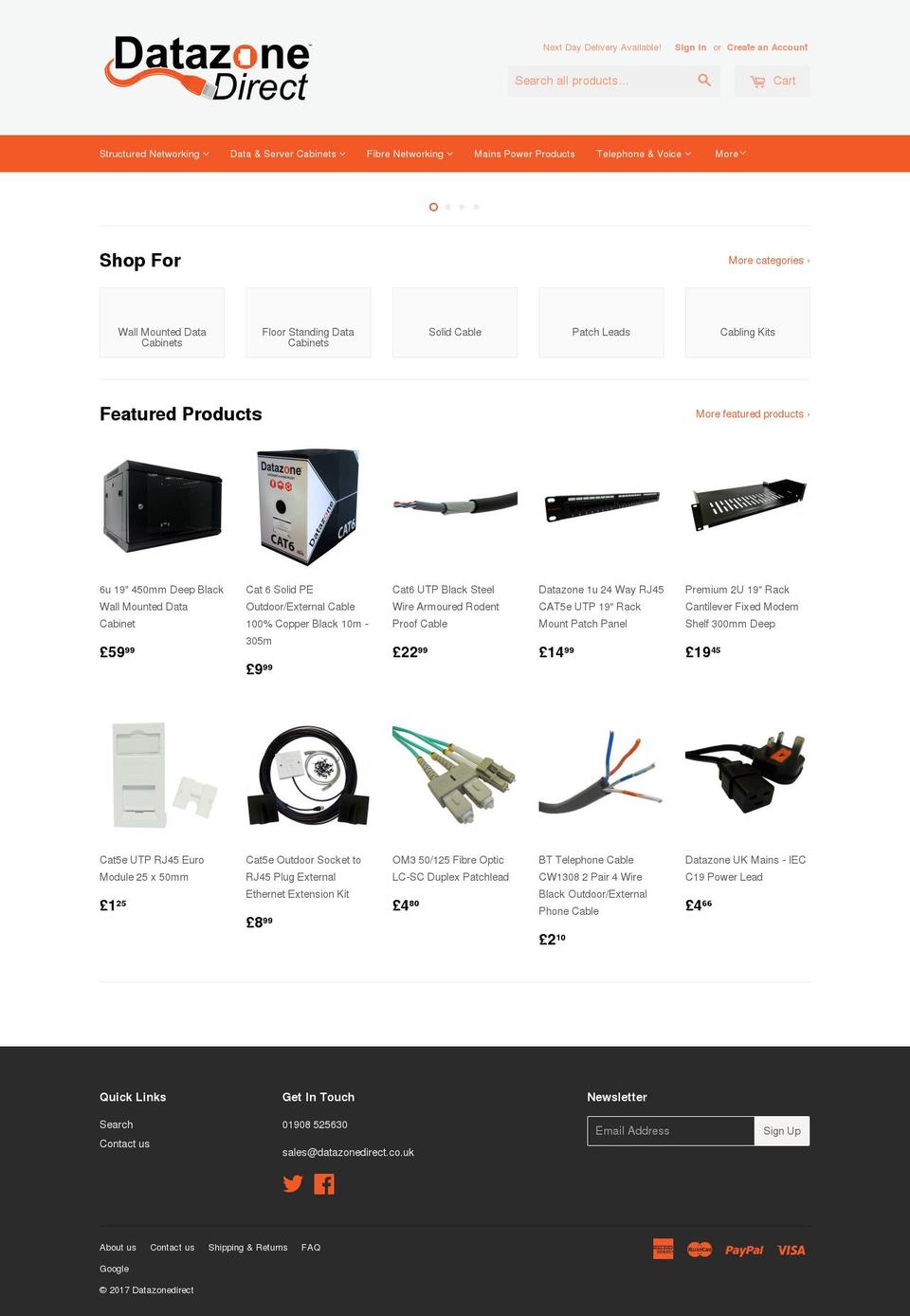 datazonedirect.com shopify website screenshot