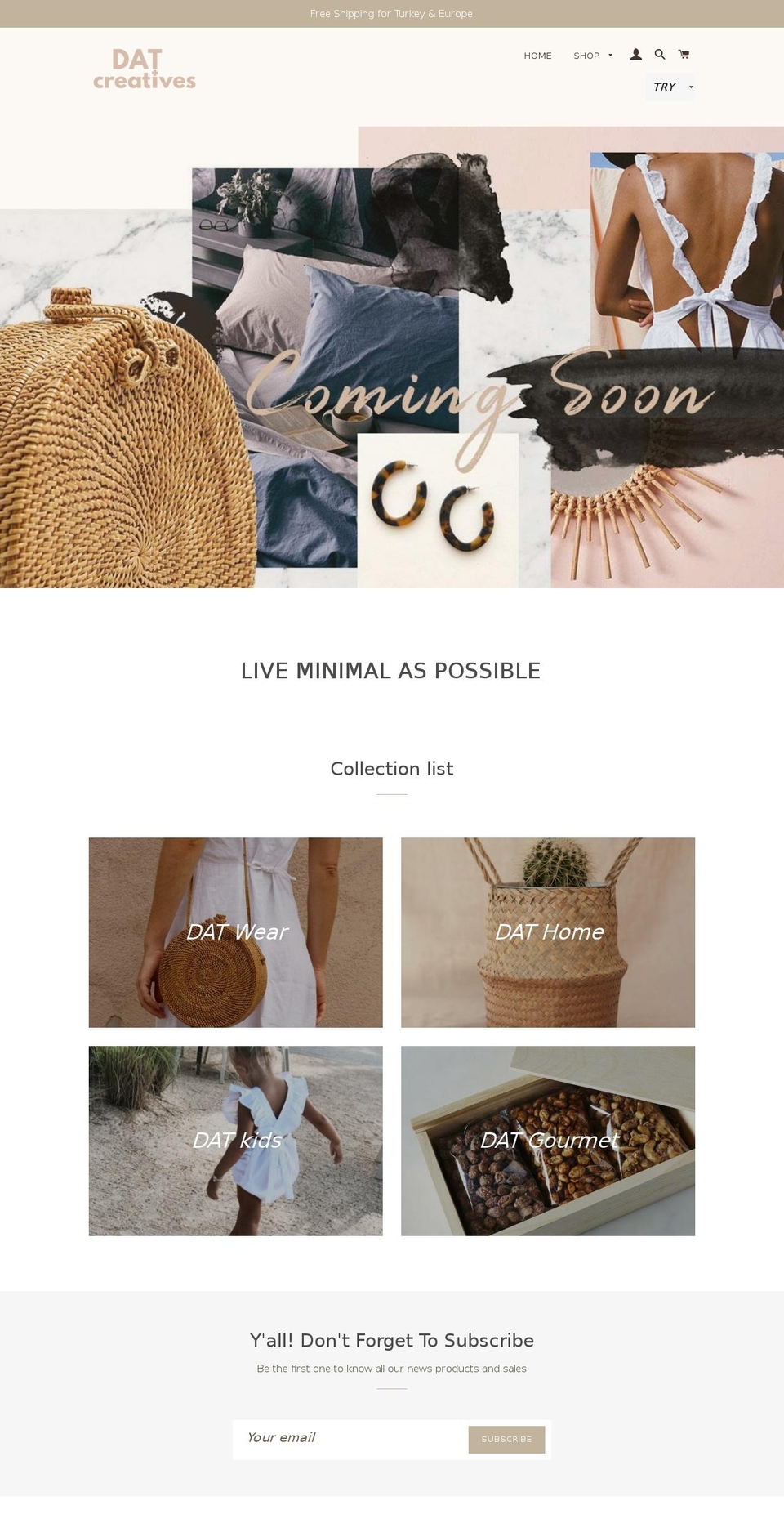 datcreatives.com — Shopify storefront screenshot