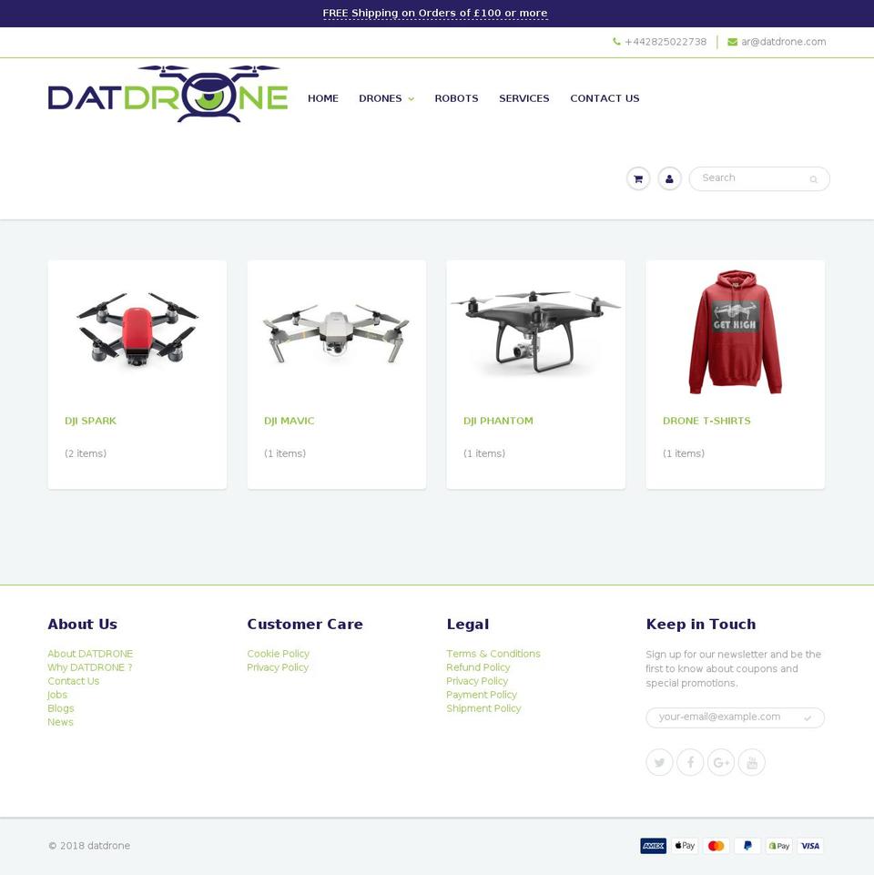 datdrone.com — Shopify storefront screenshot