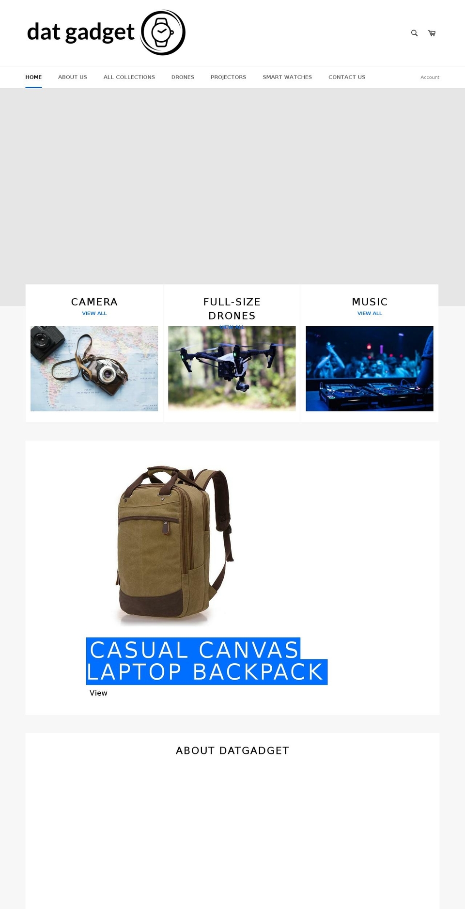 datgadget.com — Shopify storefront screenshot