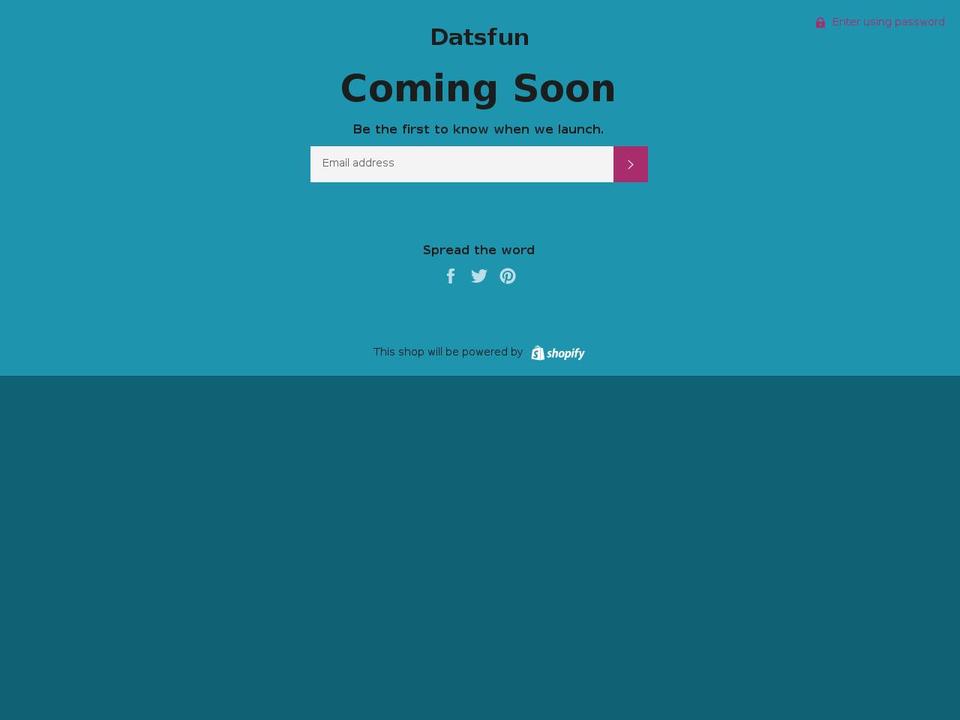 datsfun.com — Shopify storefront screenshot