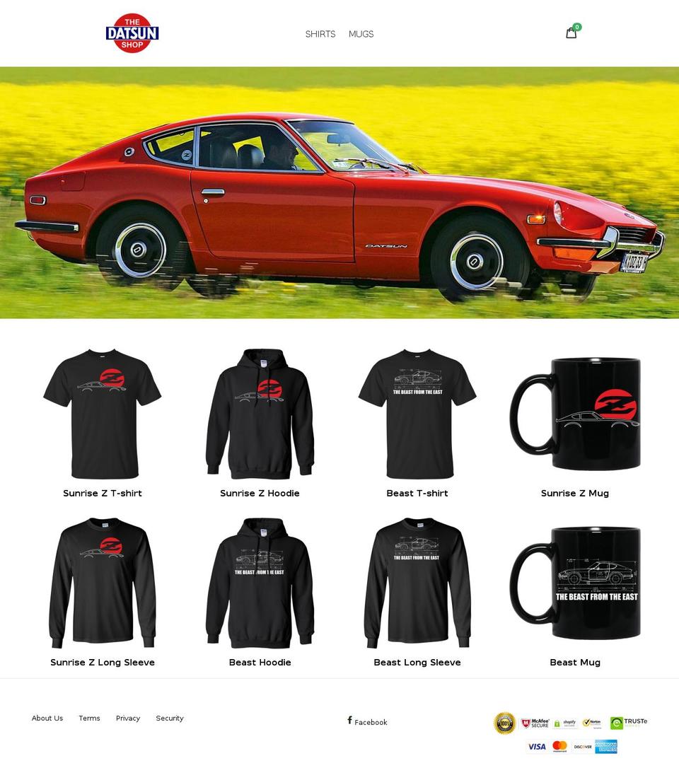 datsun-shop.com — Shopify storefront screenshot