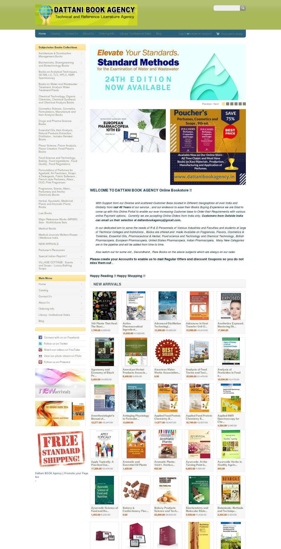 dattanibookagency.in shopify website screenshot