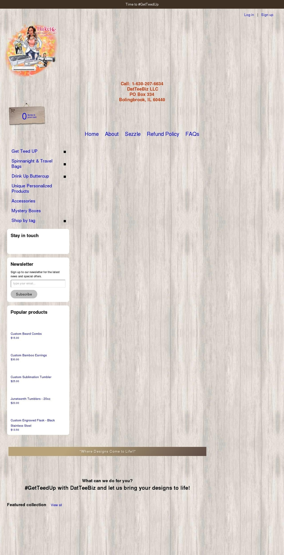 datteebiz.com shopify website screenshot