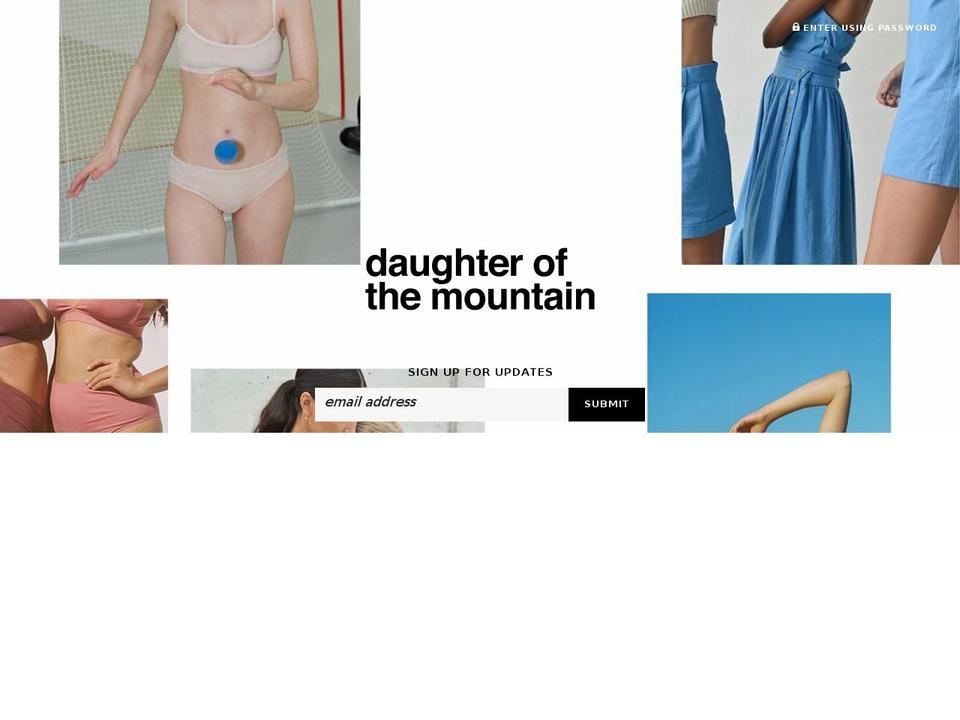 daughterofthemountain.com shopify website screenshot