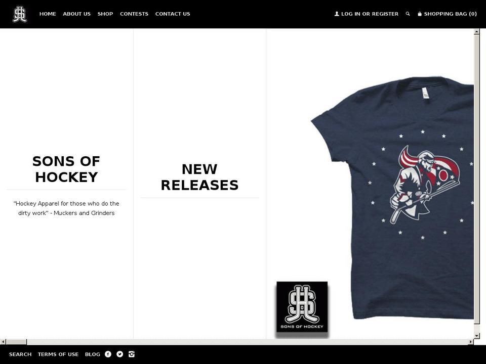 daughtersofhockey.com shopify website screenshot
