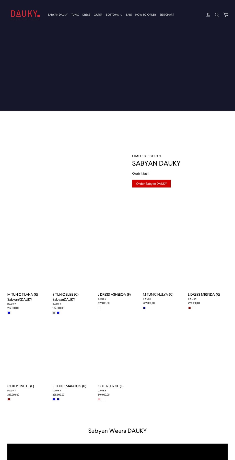 dauky.co.id shopify website screenshot
