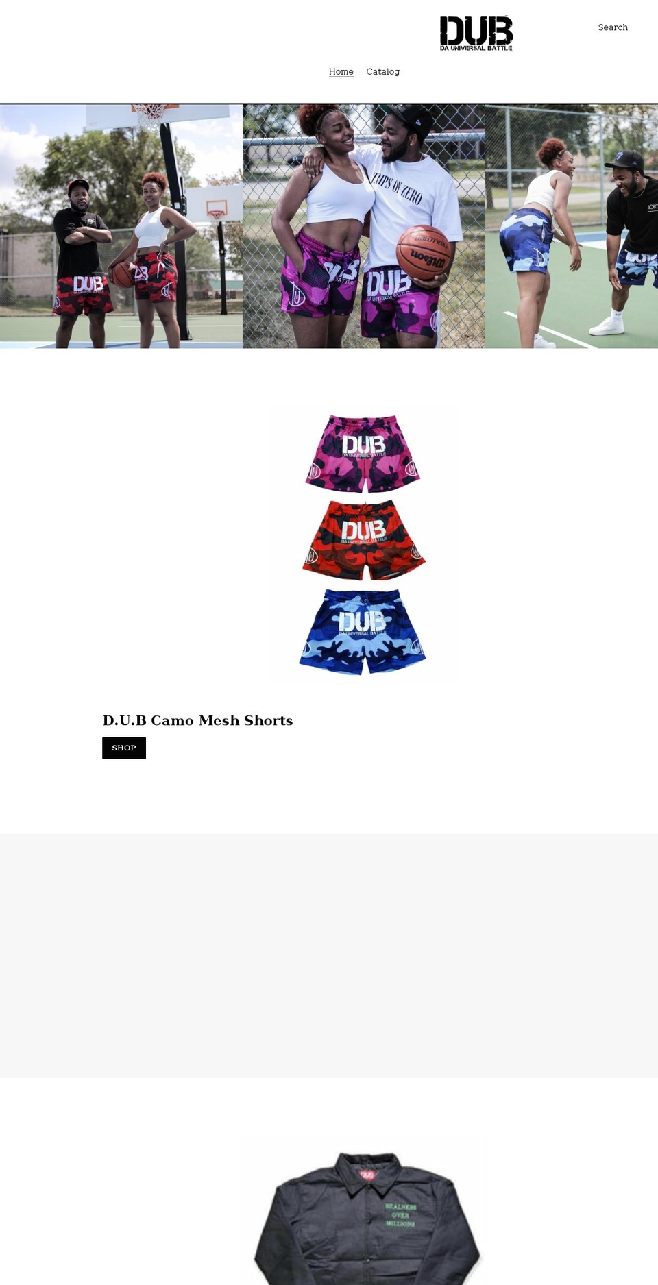 dauniversalbattle.com shopify website screenshot