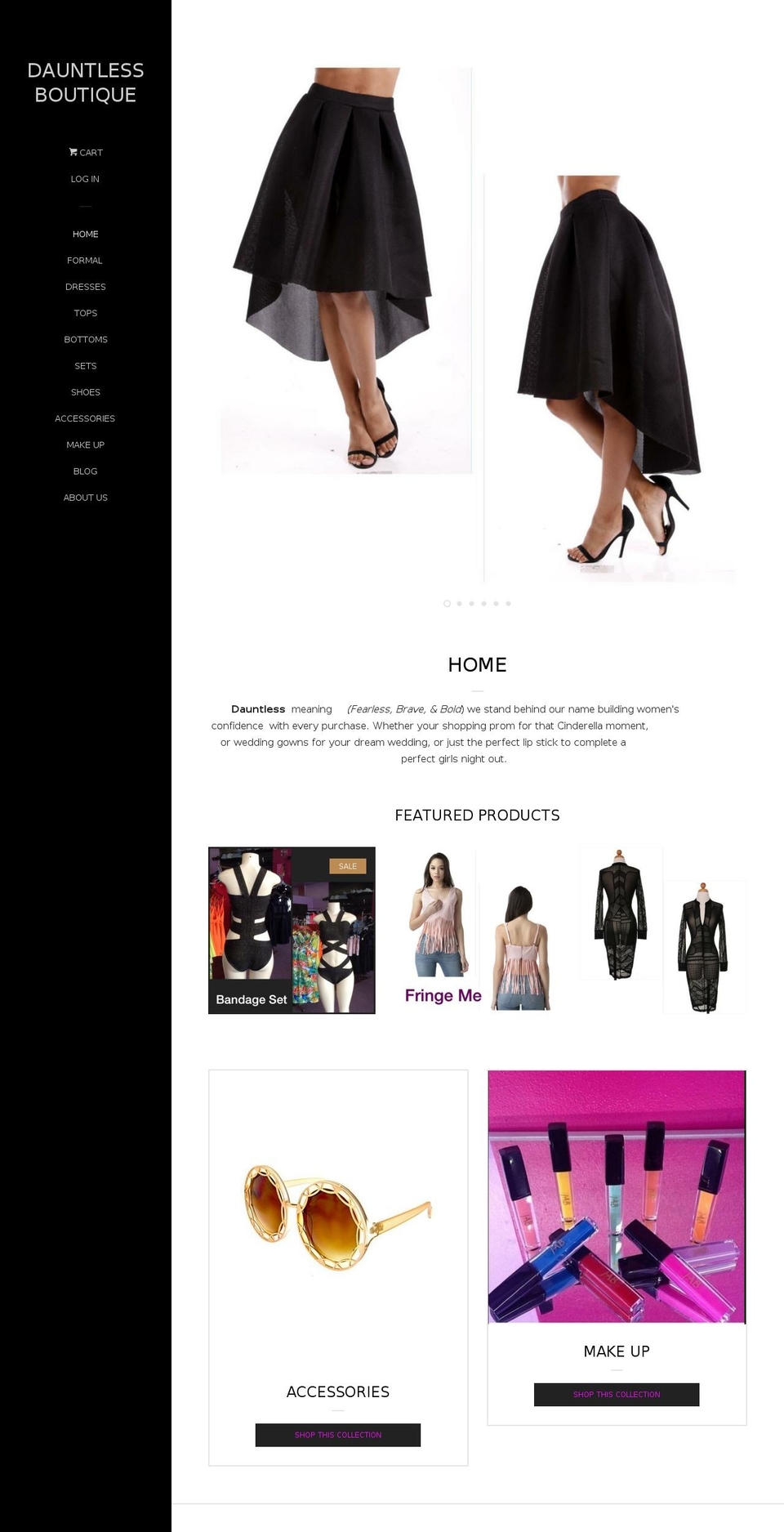 dauntlesspgh.com — Shopify storefront screenshot