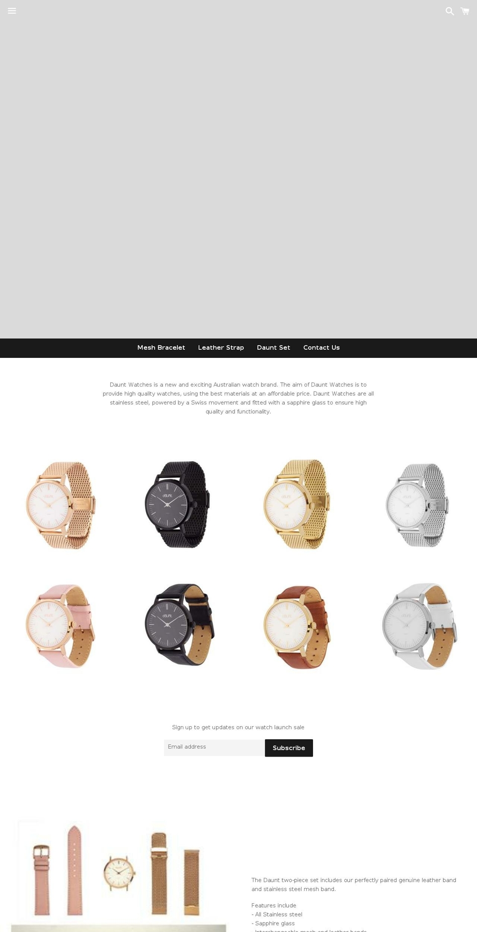 dauntwatches.com — Shopify storefront screenshot