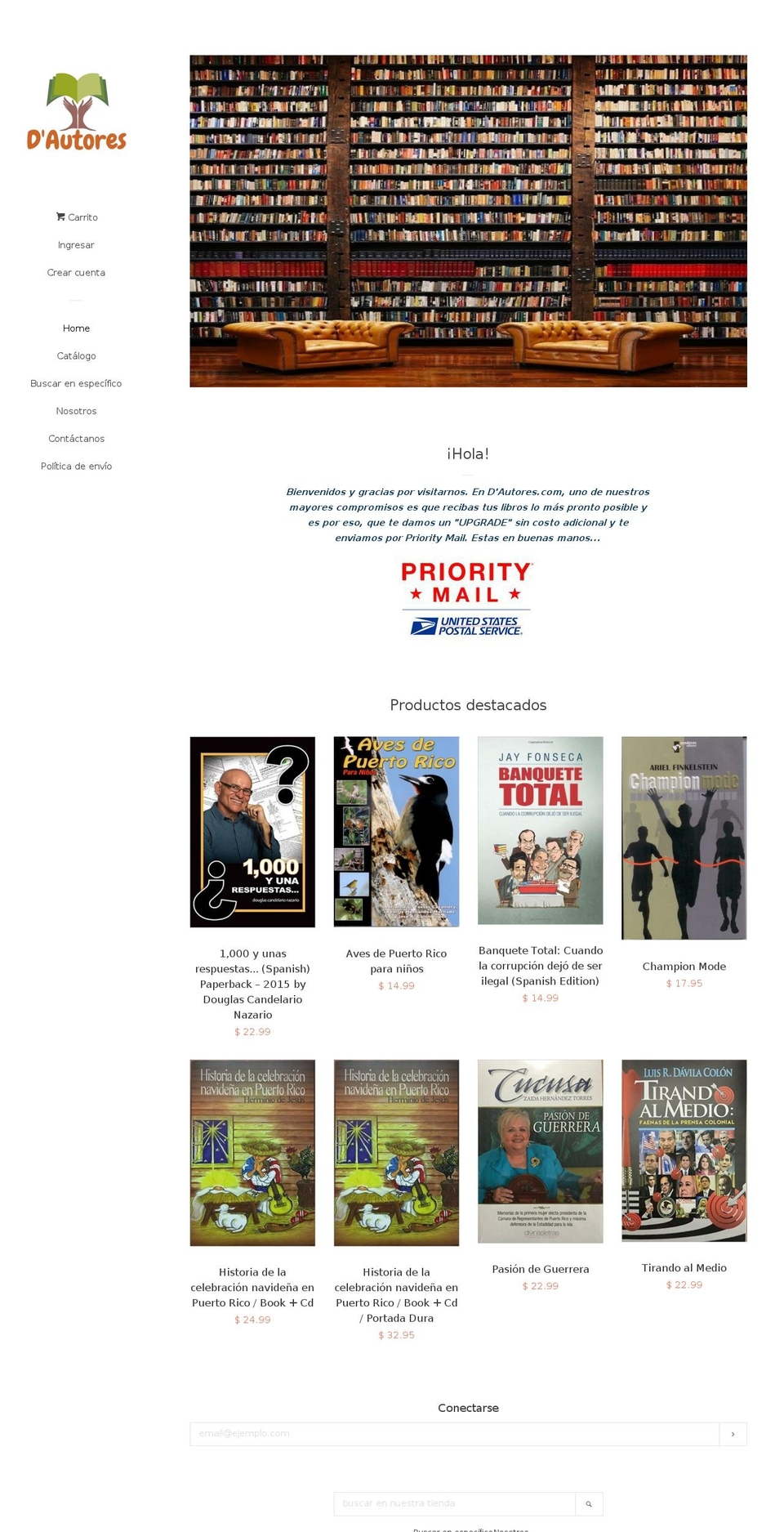 dautores.com shopify website screenshot