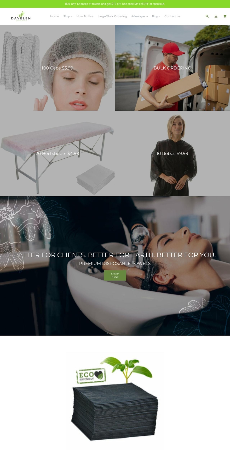davelen.com shopify website screenshot