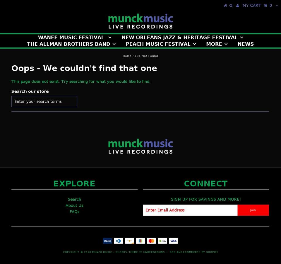 davemasonlive.com shopify website screenshot