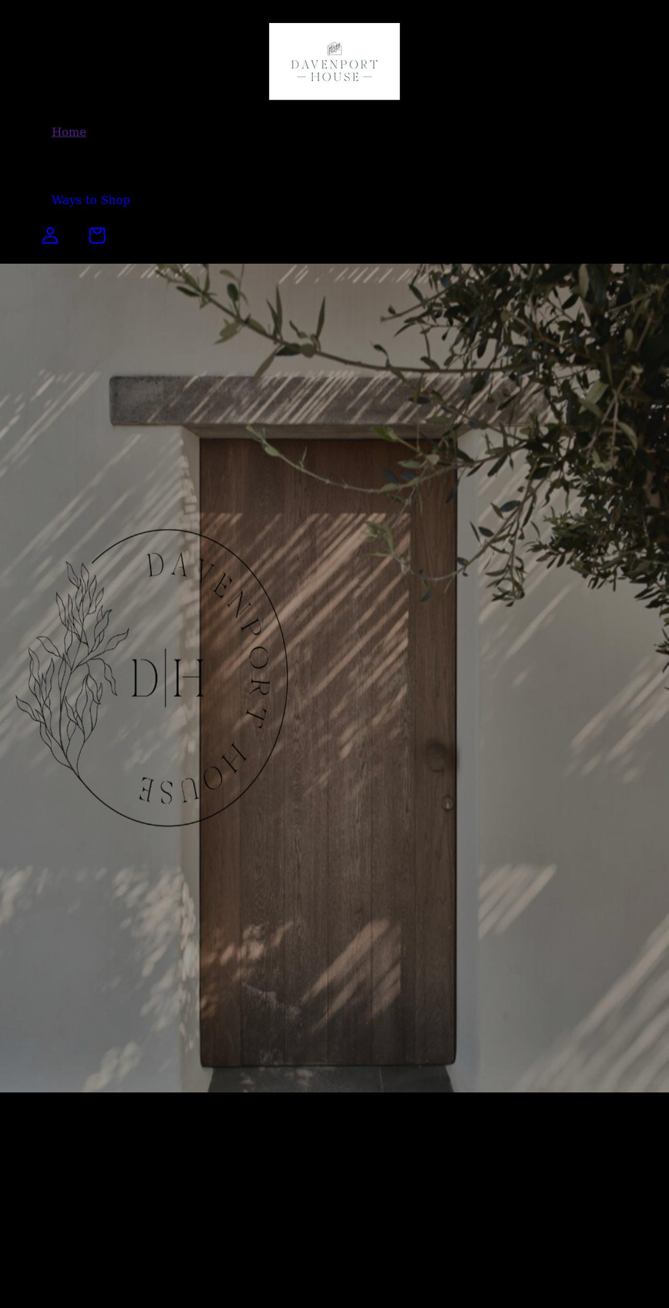 davenport-house.com shopify website screenshot