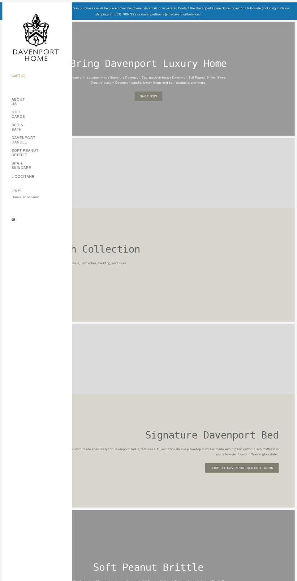davenporthome.myshopify.com shopify website screenshot