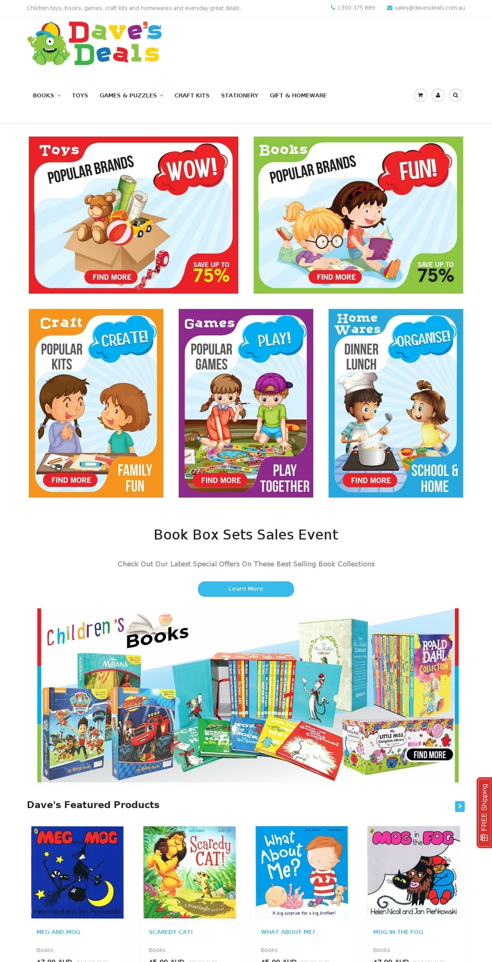 daves.deals shopify website screenshot