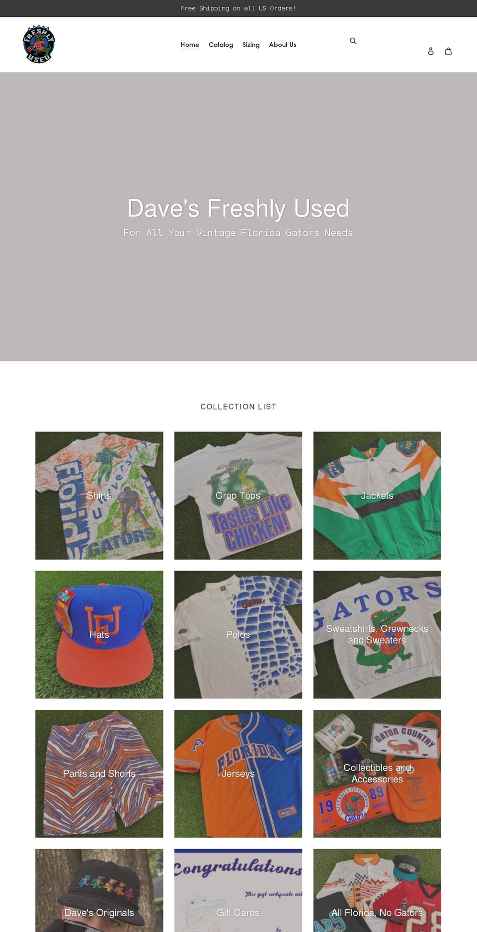 davesfreshlyused.com shopify website screenshot