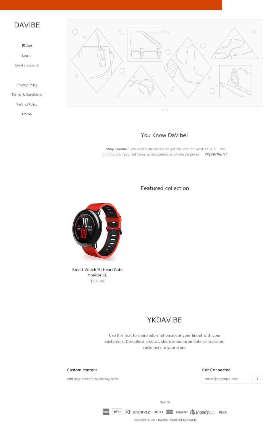 davibe.net shopify website screenshot