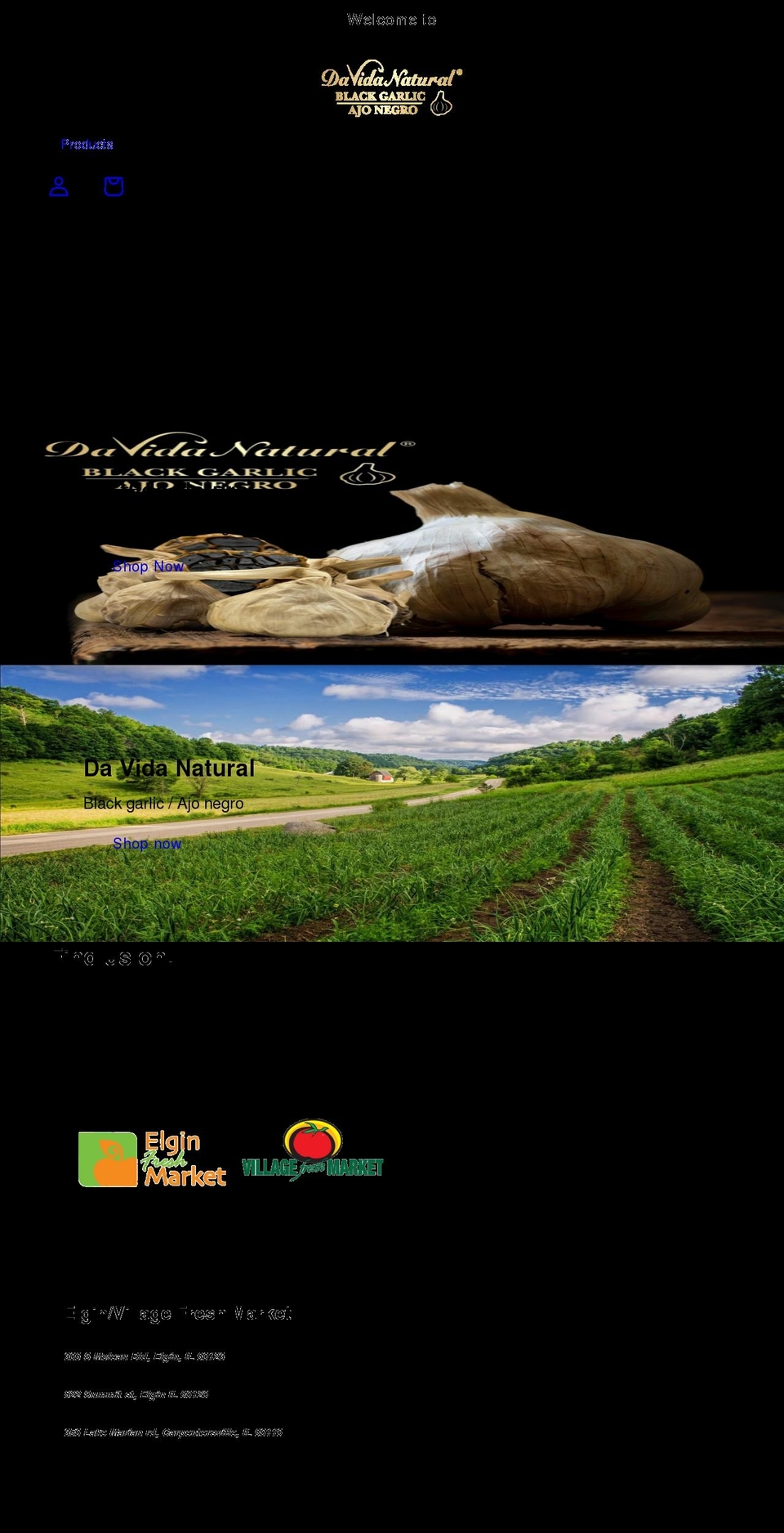 davidanatural.com shopify website screenshot