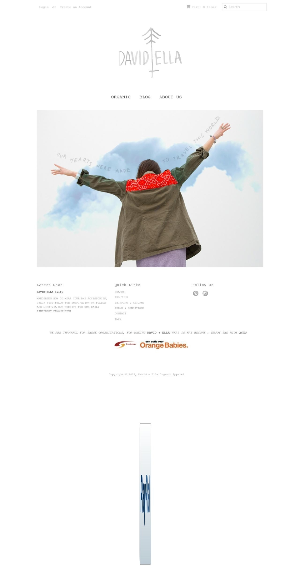 davidandella.com shopify website screenshot
