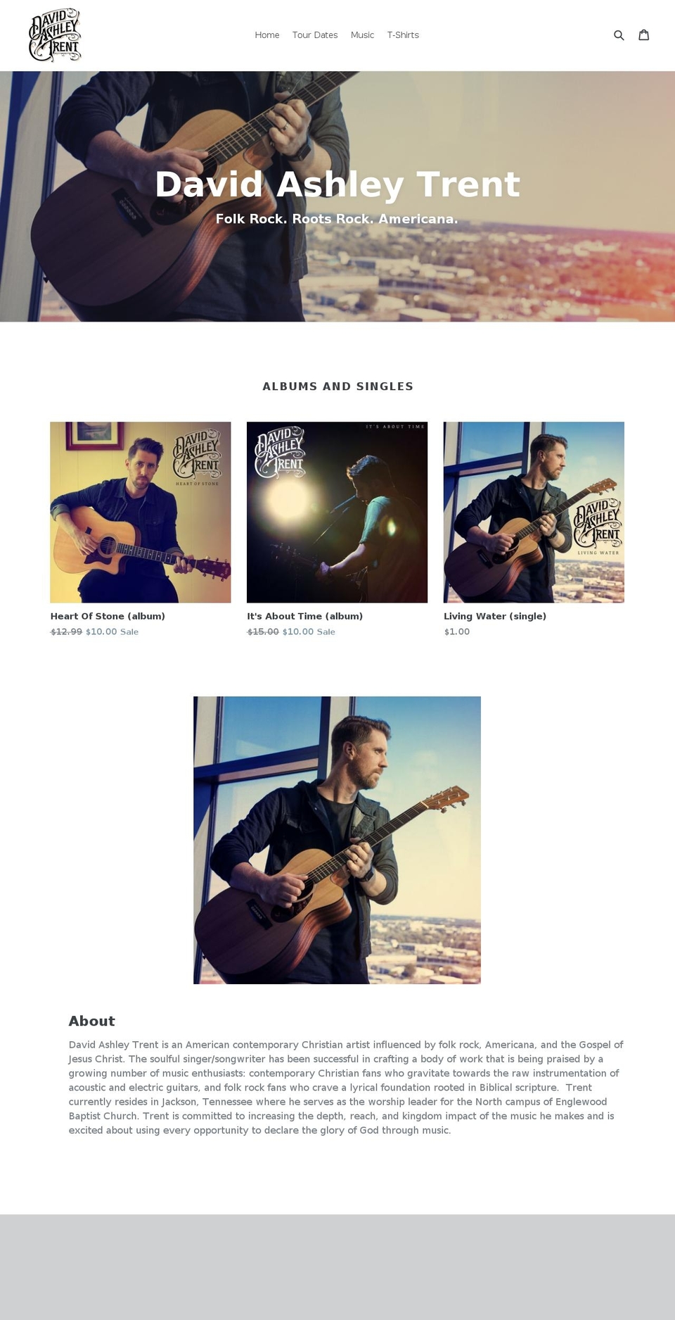 davidashleytrent.com shopify website screenshot