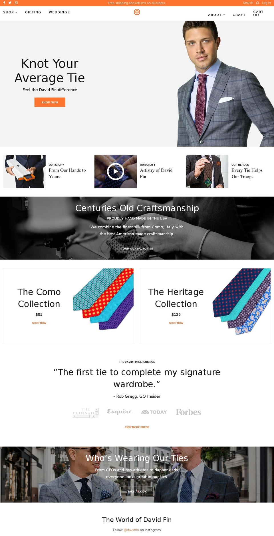 davidfin.com shopify website screenshot