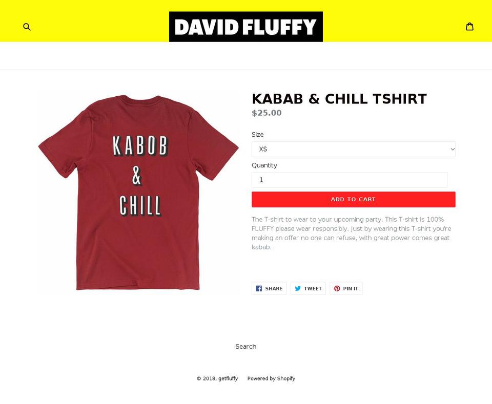 davidfluffy.com — Shopify storefront screenshot