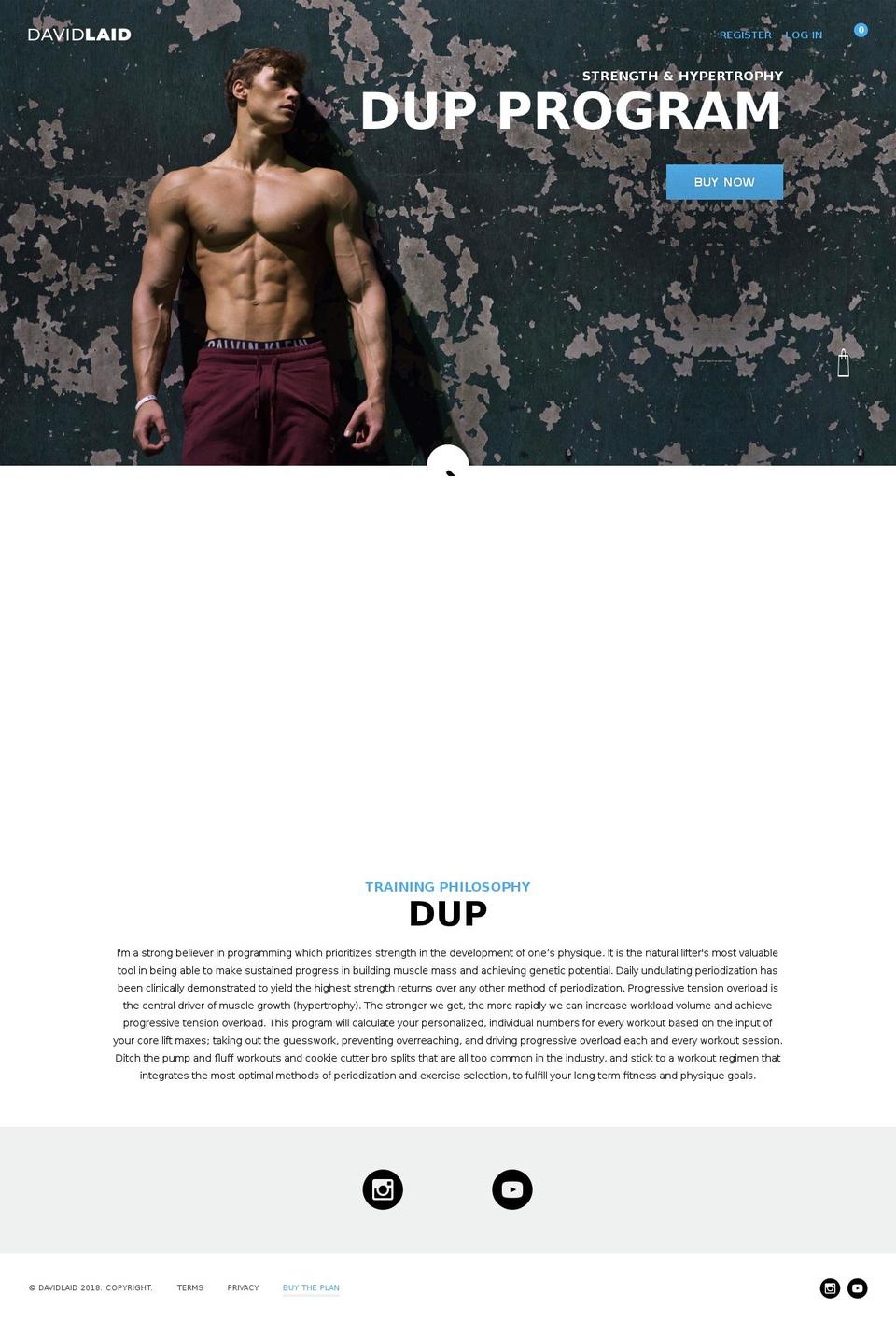 davidlaid.com — Shopify storefront screenshot