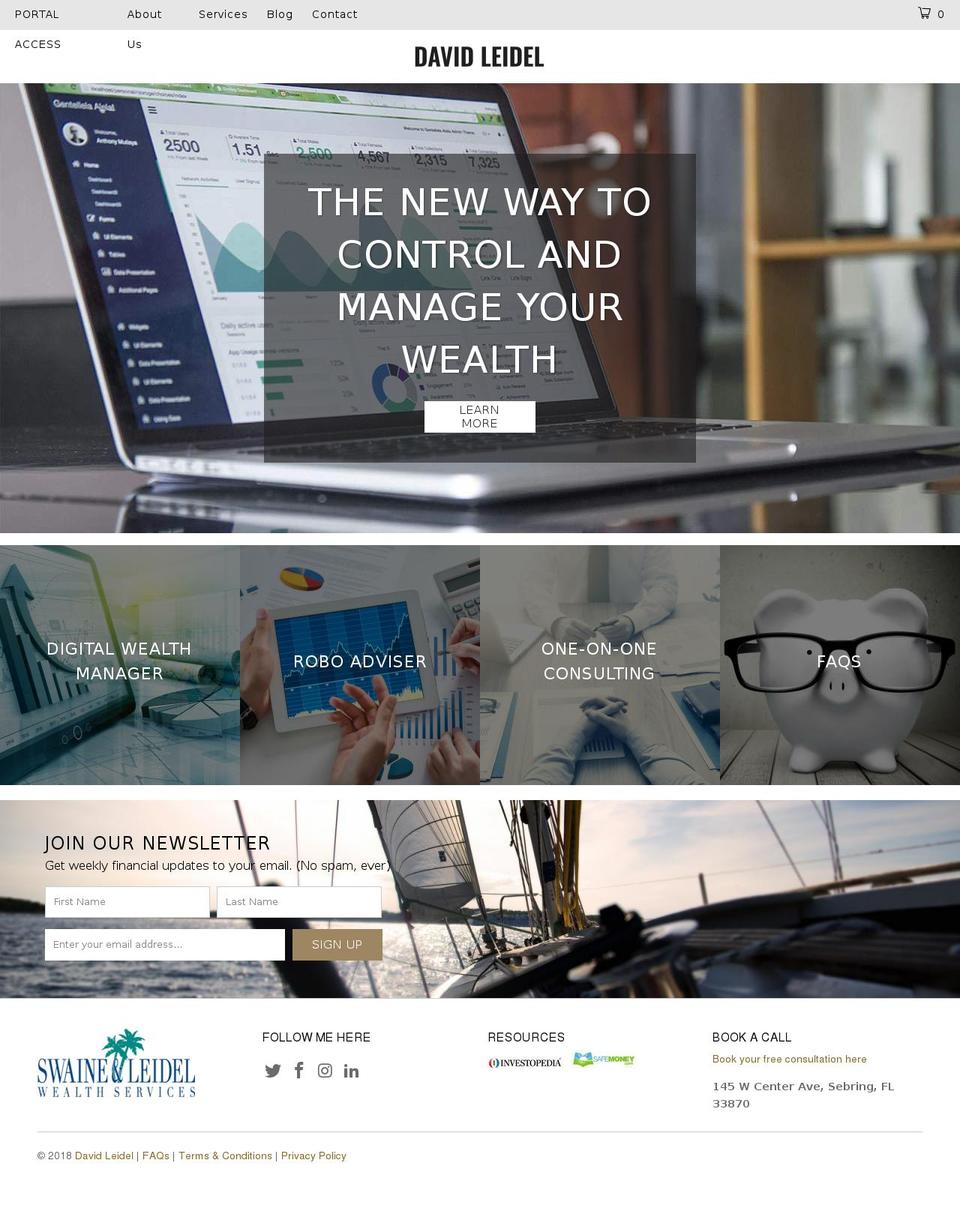 davidleidel.com — Shopify storefront screenshot
