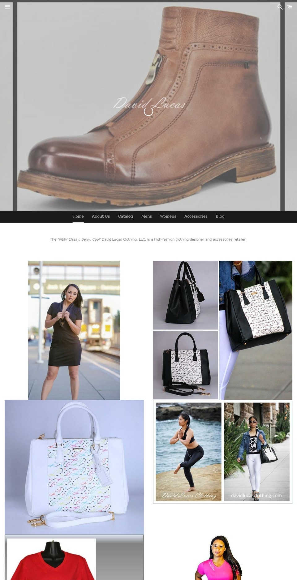 davidlucasclothing.com shopify website screenshot