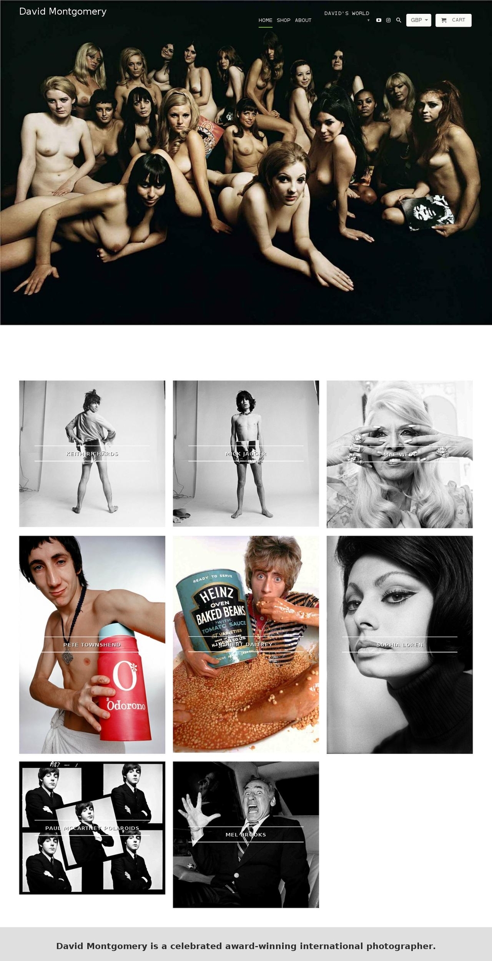 davidmontgomery.net shopify website screenshot