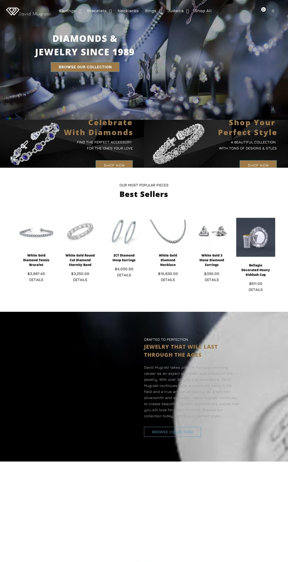 davidmugrabi.com shopify website screenshot