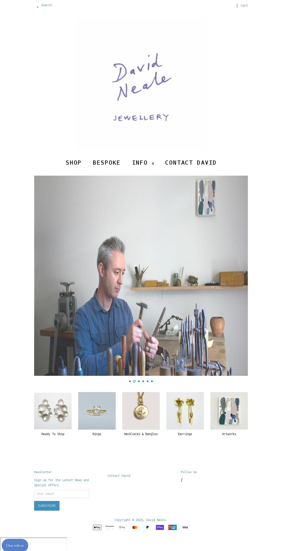 davidneale.com.au shopify website screenshot