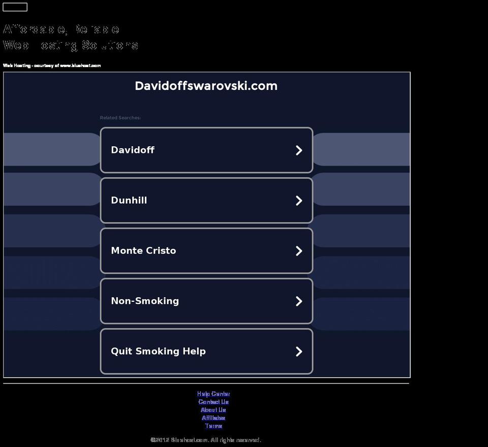 davidoffswarovski.com — Shopify storefront screenshot