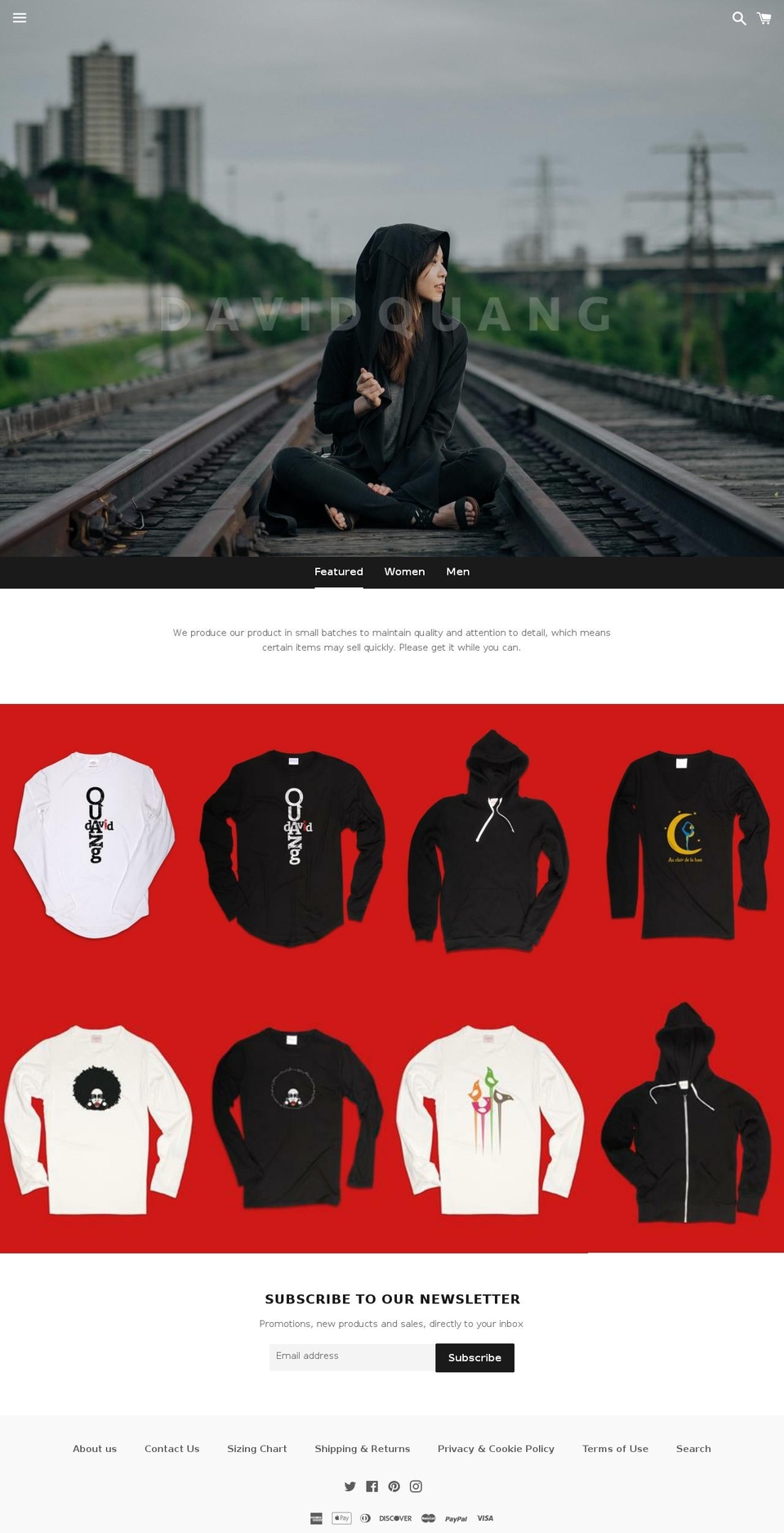 davidquang.com — Shopify storefront screenshot